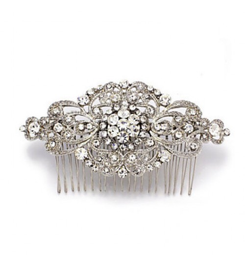 Vintage Rhinestone/Crystal/Diamomd Wedding Hair Comb For Bridal Party  