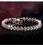 Women&#039;s Chain Bracelet Silver Rhinestone  