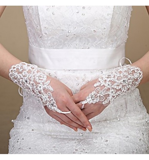 Elbow Length Glove Tulle Bridal Gloves Spring / Summer / Fall / Winter  