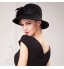 Gorgeous Wool Ladies Wedding /Party/Outdoor Sweet Hat With Floral(More Colors)  