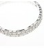 Narrow Silver Plated Crystal  Bracelet  