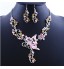 Amazing Butterfly Alloy with Acrylic Necklace,Earrings Jewelry Set(More Colors)  