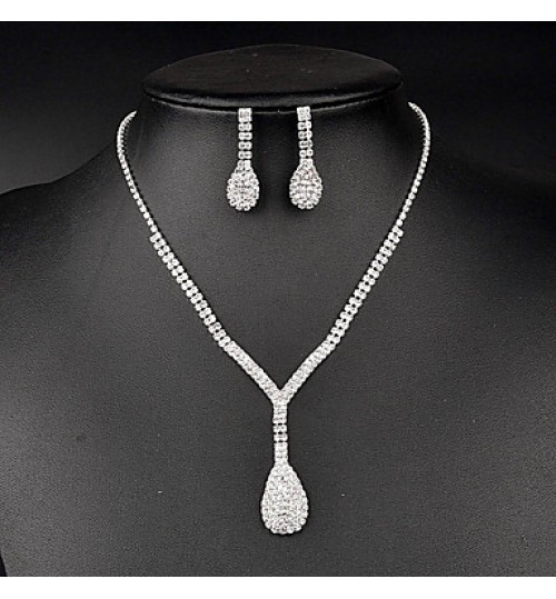 Jewelry Set Women&#039;s Anniversary / Wedding / Birthday / Gift / Party / Special Occasion Jewelry Sets Rhinestone Crystal / Rhinestone  