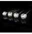 Four Pieces Alloy Wedding Bridal Hairpins With Rhinestones And Imitation Pearls  