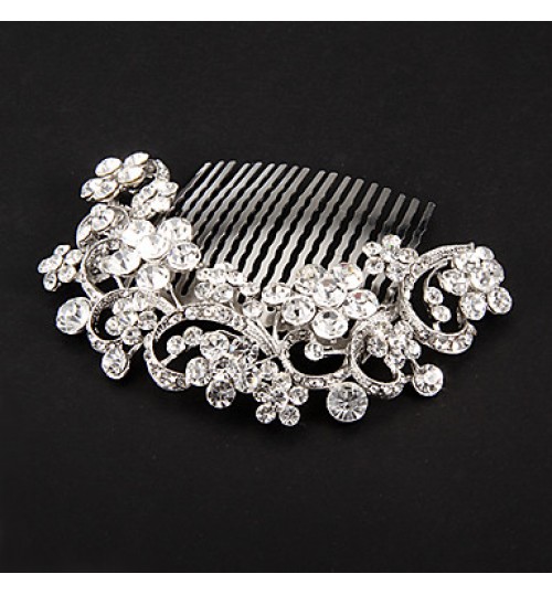 Women&#039;s Alloy Headpiece-Wedding / Special Occasion Hair Combs / Flowers Clear  