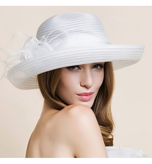 Women&#039;s Organza Headpiece-Wedding / Special Occasion Hats 1 Piece Head circumference 57cm  