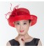 Women Sinamay Flowers  Derby Hat Fascinators Wedding Church Hat  