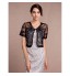 Women&#039;s Wrap Shrugs Short Sleeve Tulle More Colors Party/Evening / Office &amp; Career / Casual V-neck 45cm Pattern  