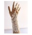 Lace Elbow Length Wedding/Party Glove with Pearl Adjustable Rose Ring(1 PCS)  