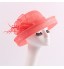 Women Sinamay Flowers  Derby Hat Fascinators Wedding Church Hat  