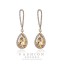 Lady&#039;s Silver AAA Zircon Stone Crystal Drop Earrings for Wedding Party Jewelry  