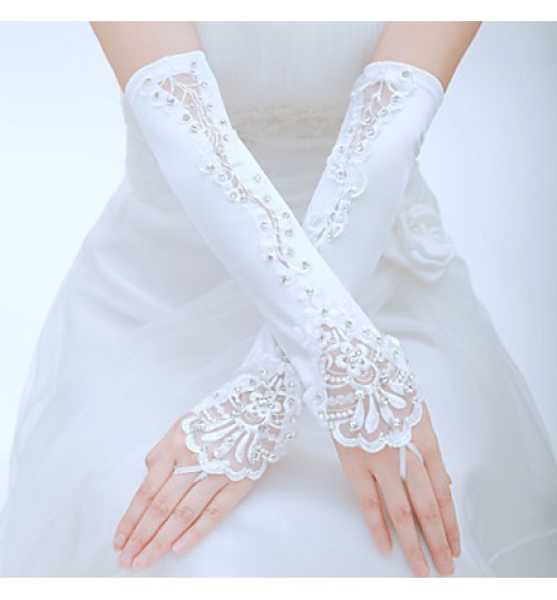 Elbow Length Fingerless Glove Tulle Bridal Gloves / Party/ Evening Gloves Spring / Summer / Fall  