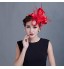 Women Wedding/Party Satin Fascinator with Feathers 1990  