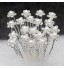 Pearl Flower U Shape Flower Wedding Headpieces Hairpins (set of 20)  