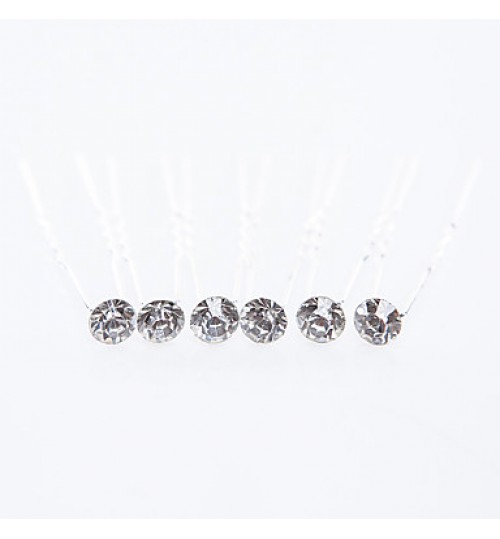 Rhinestone Wedding/Special Occasion Hairpins (Set of 6)  