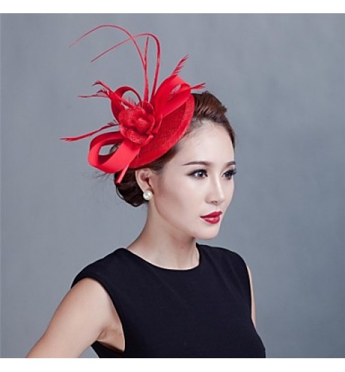 Women Wedding Party Sinamay Feather Fascinators SFC12370  