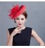 Women Wedding Party Sinamay Feather Bridal Fascinators Hats  