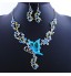 Amazing Butterfly Alloy with Acrylic Necklace,Earrings Jewelry Set(More Colors)  