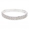 Narrow Silver Plated Crystal  Bracelet  