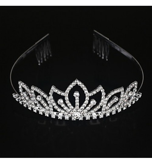 Women&#039;s Alloy Headpiece-Wedding / Special Occasion Tiaras Clear Round  