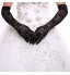 White/Black Lace Bridal Opera Length Gloves Wedding Glove for Events/Party Wedding Dress+DIY Pearls and Rhinestones  