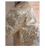 Wedding  Wraps Coats/Jackets 3/4-Length Sleeve Sequined Gold Wedding / Party/Evening Scoop Sequin Open Front  