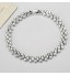 Women&#039;s Chain Bracelet Silver Rhinestone  