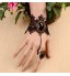 White Wrist Length Fingerless Glove Lace Bridal Gloves / Party/ Evening Gloves Ring Bracelet(1pc)  