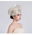 Womens Sinamay Flower Fascinator Cocktail Wedding Hat  