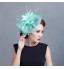 Women Wedding/Party Sinimay Fascinator with Feathers SFC12329  