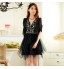 Wedding Wraps Short Sleeve Chiffon/Polyester Fashion Boleros Black/White Bolero Shrug  