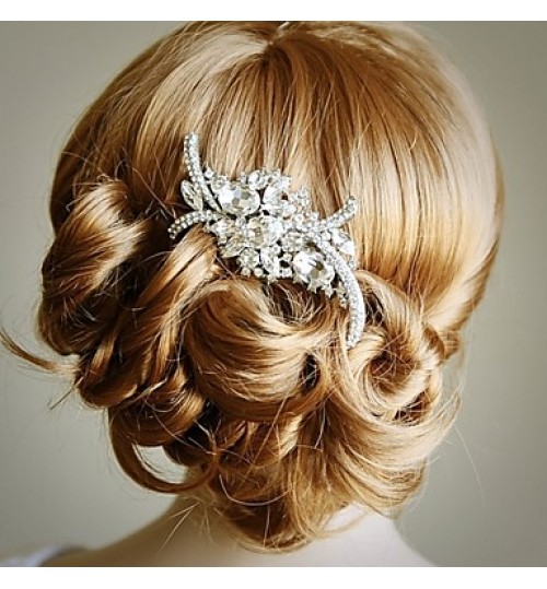 diamond bridal hair comb art crystal rhinestone wedding hair comb hollywood glamour wedding hair accessories vintage  