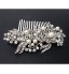 Golden /Silver Pearl Flower Hair Comb for Wedding Party Hair Jewelry  