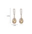 Lady&#039;s Silver AAA Zircon Stone Crystal Drop Earrings for Wedding Party Jewelry  