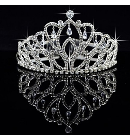 Women&#039;s Alloy Headpiece-Wedding / Special Occasion Tiaras Clear Round  