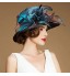 Gorgrous Organza Wedding/ Honeymoon Hat With Sequin(More Colors)  