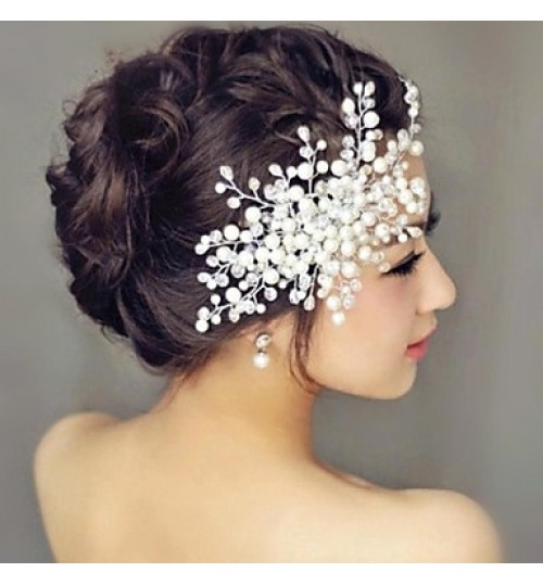 Tree Pearl Wedding Headpiece Hair Combs  