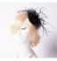 Women&#039;s Feather / Pearl / Net Headpiece-Wedding / Special Occasion / Outdoor Fascinators / Hats 1 Piece  