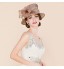 Women&#039;s Satin / Feather / Flax Headpiece-Wedding / Special Occasion / Casual Fascinators / Hats 1 Piece  