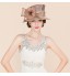 Women&#039;s Satin / Feather / Flax Headpiece-Wedding / Special Occasion / Casual Fascinators / Hats 1 Piece  